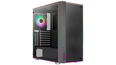 Корпус Aerocool Skribble-G-BK-v1 Black Mid Tower (4711099472888) без БП