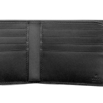 GUCCI Canvas With Leather Wallet Men"s Ebony