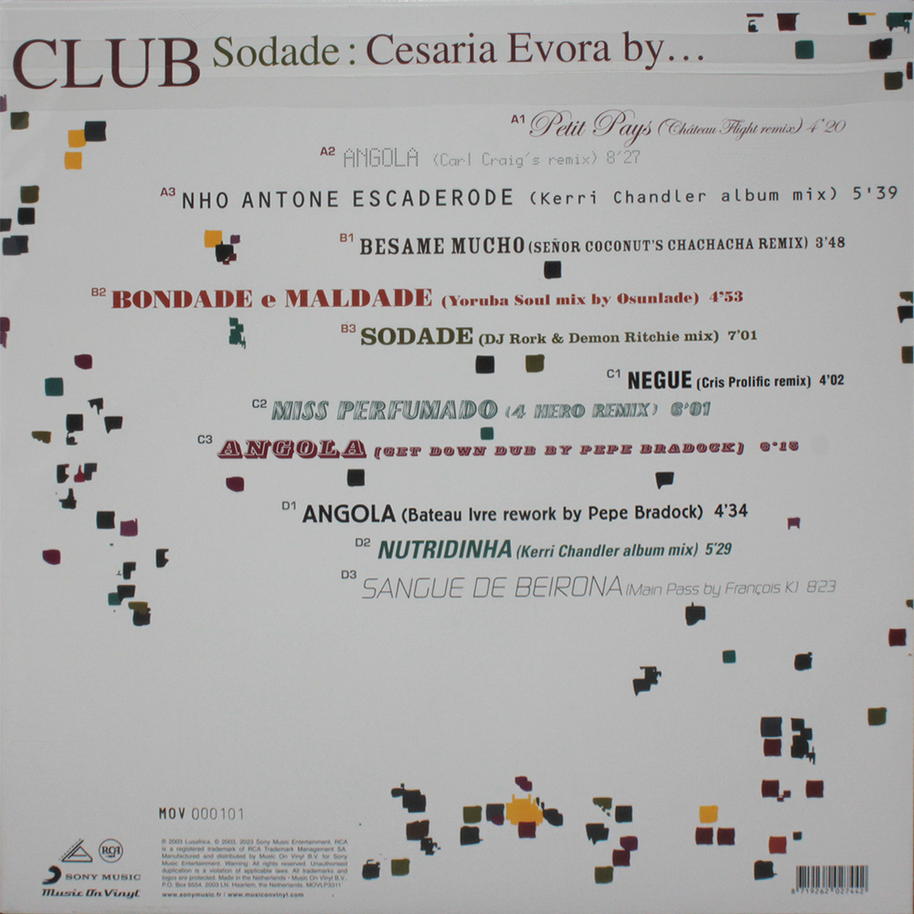 Cesaria Evora / Club Sodade: Cesaria Evora By... (Coloured Vinyl)(2LP)