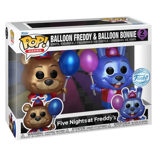 Фигурка Funko POP! Games FNAF Balloon Freddy and Bonnie (MT) (Exc) 2PK 73458 / Фигурка Фанко ПОП! по мотивам игры "Пять ночей с Фредди", Фредди и Бонни