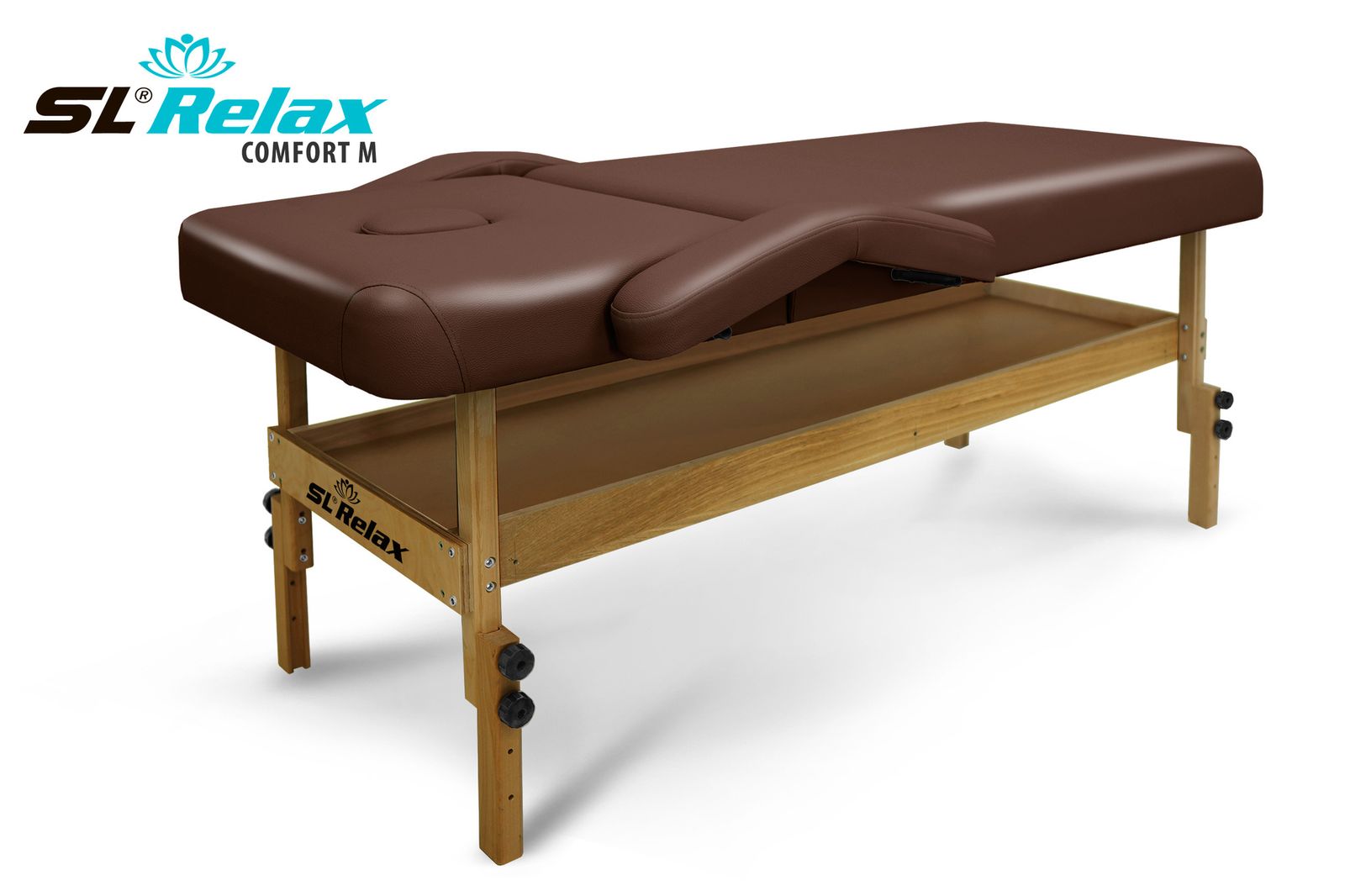 Массажный стол Relax Comfort-М коричневая кожа (№6) фото №1
