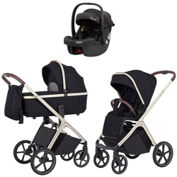 Коляска Carrello Vector CRL-6550 Ammonite AY329 Pro Absolute Black с базой Isofix 3 в 1 Pearl Black