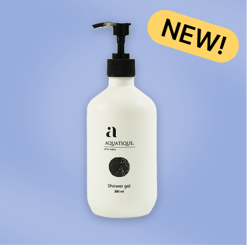Гель для душа Aquatique (20 шт.) диспенсер белый 300 мл