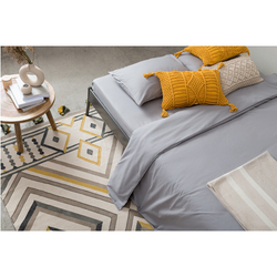 Ковер из хлопка с контрастным узором и кисточками из коллекции ethnic, 70х160 см