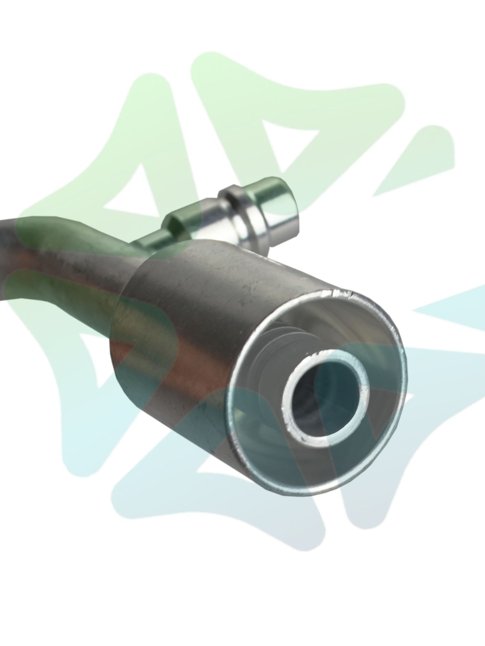 Фитинг RC-U07345 соединительный со стаканом под обжимку 5/8" и заправочным портом L 18 мм G10 №10 #10 13 мм