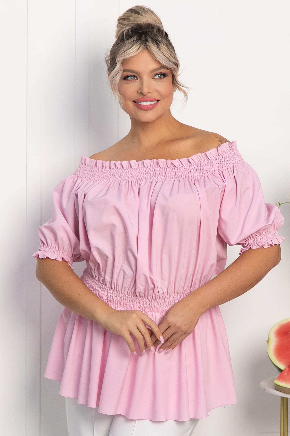 Блуза Летняя идиллия (зефирно-розовая) Б13912-47М LT Collection