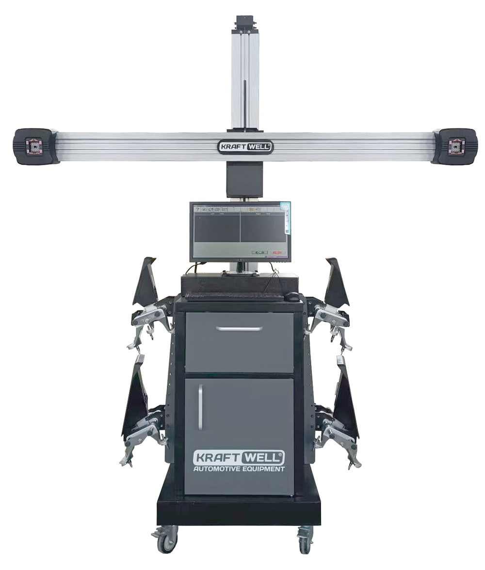 KraftWell VeritaPro-III Стенд сход-развал 3D с кабинетом и алюминиевой стойкой с лифтом, ПК в комплекте