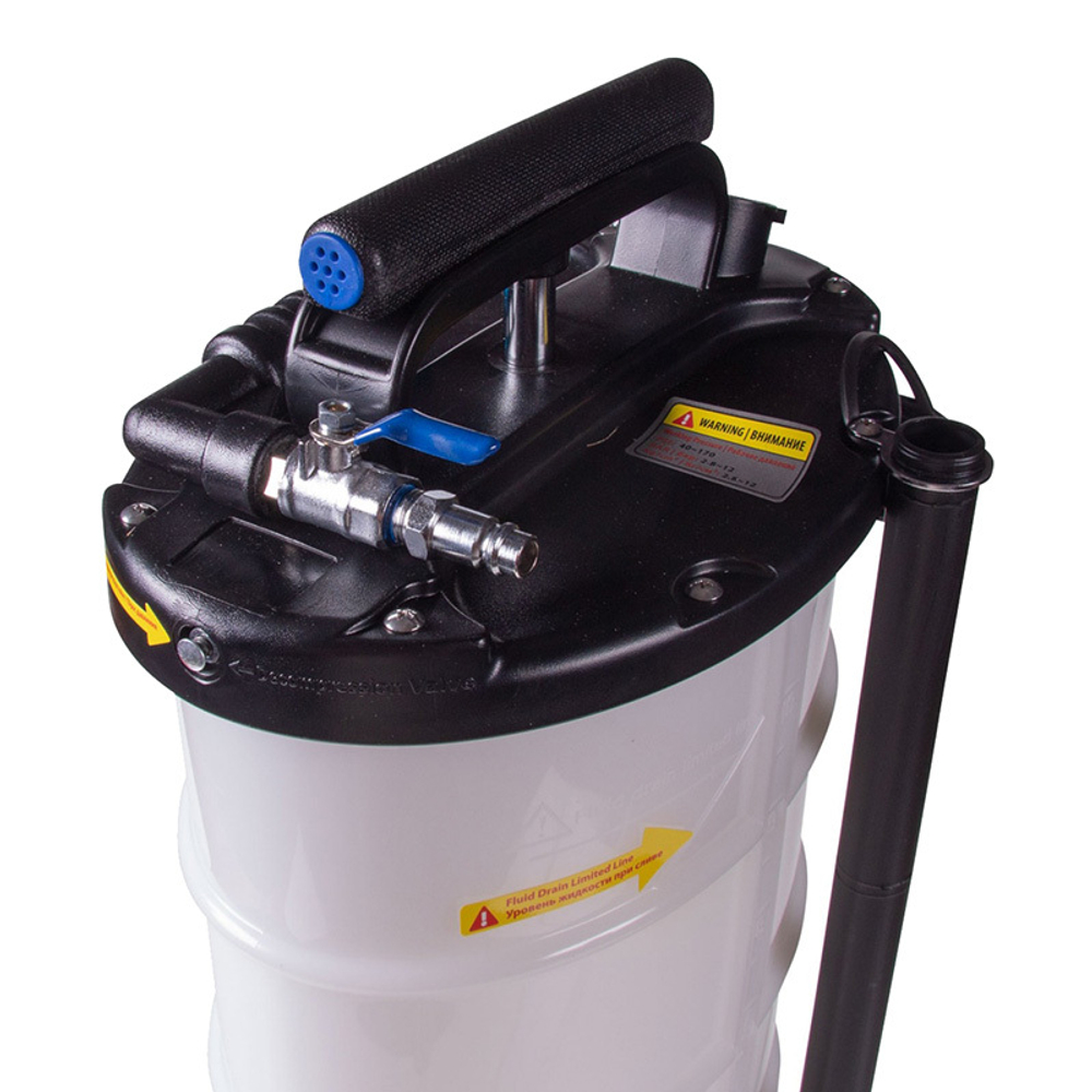 МАСТАК (130-00095) Устройство для откачки масла, 9.5 л, пневматическое/ручное