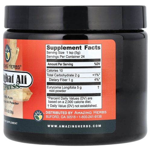 Amazing Herbs, Тонгкат Али экспресс порошок, 120 г (4 унции)