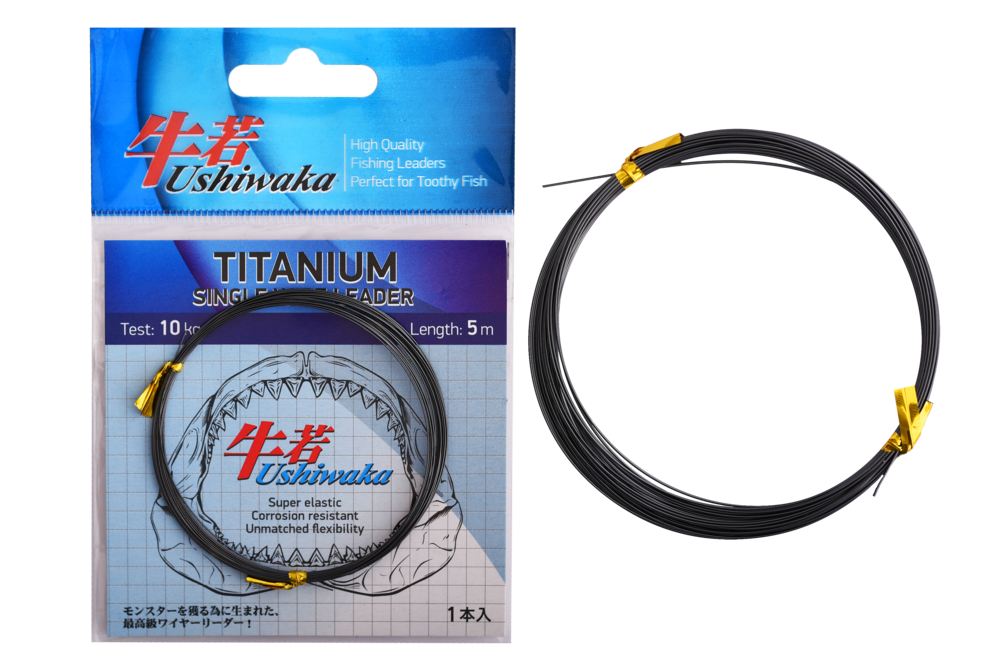 Поводочный материал Ushiwaka Titanium Single Wire, 10кг 5м