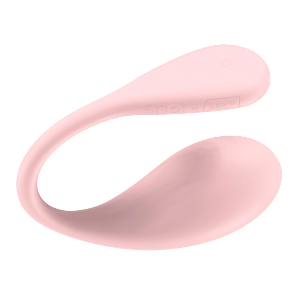 Розовое интерактивное виброяйцо Kiiroo Spot