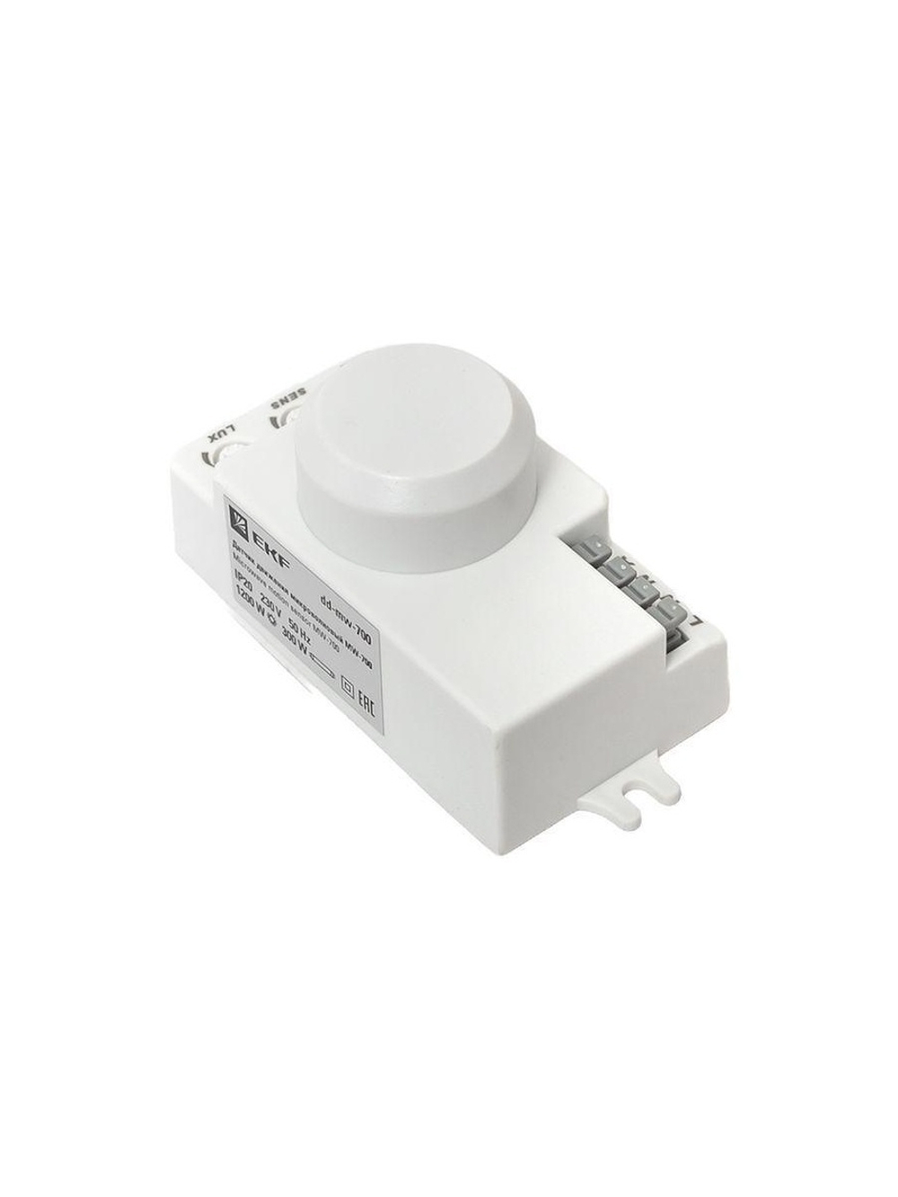 Датчик движения микроволновый MW-700 1200Вт 360град. до 10м IP20 бел. PROxima EKF dd-mw-700