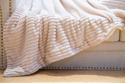 Плед 160x220 Sofi De MarkO Полоса бежевый