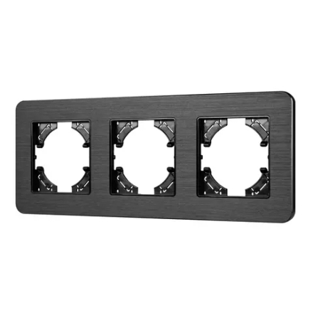 Рамка алюминиевая FRM-AKIRY-AL-3-BK (Arlight, -) 049729