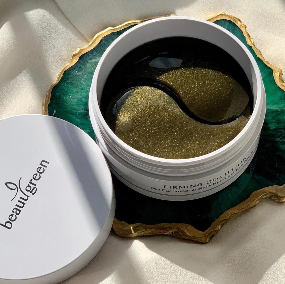 BeauuGreen. Гидрогелевые патчи с морским огурцом Sea Cucumber & Black Hydrogel Eye Patch