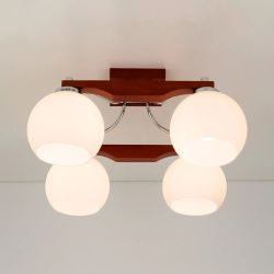 Citilux Ариста CL164341 Люстра деревянная Темный Орех