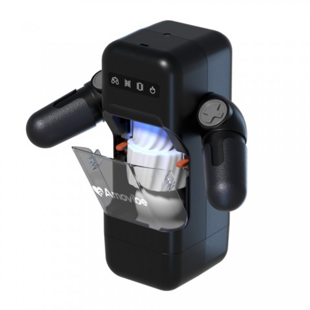 Инновационный робот-мастурбатор Game Cup (чёрный) от Amovibe