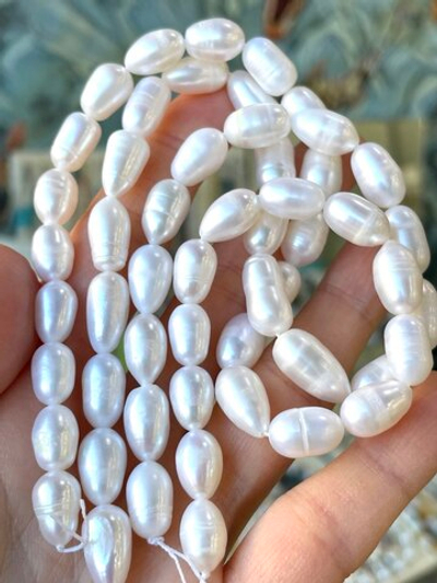 0699 Жемчуг "Длинный рис" 7*11-14мм, шт