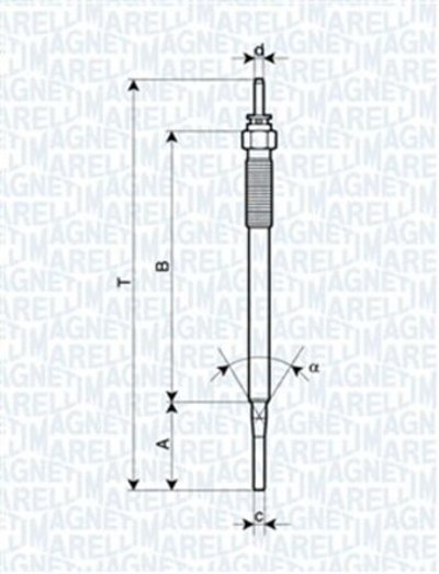 MAGNETI MARELLI - 062900036304-MAN - Glow Plug
