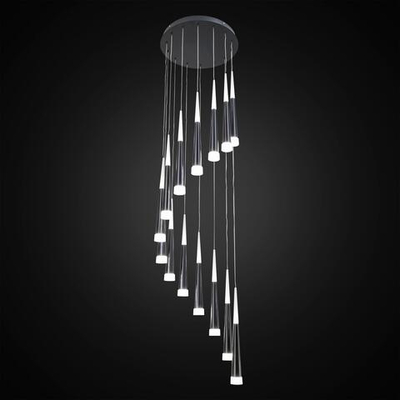 Citilux Вегас CL227141 LED Люстра каскадная Чёрная