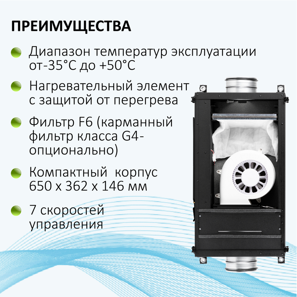 Приточная установка VAKIO City AIR 250