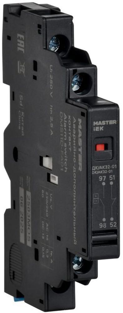 Контакт аварийный-доп. ДК/АК32-01 KARAT IEK DMS11D-FA01 Контакт аварийный-доп. ДК/АК32-01 KARAT IEK DMS11D-FA01