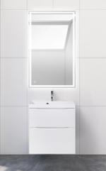 Тумба подвесная с раковиной BelBagno MARINO-H60-600-2C-SO-BL-P