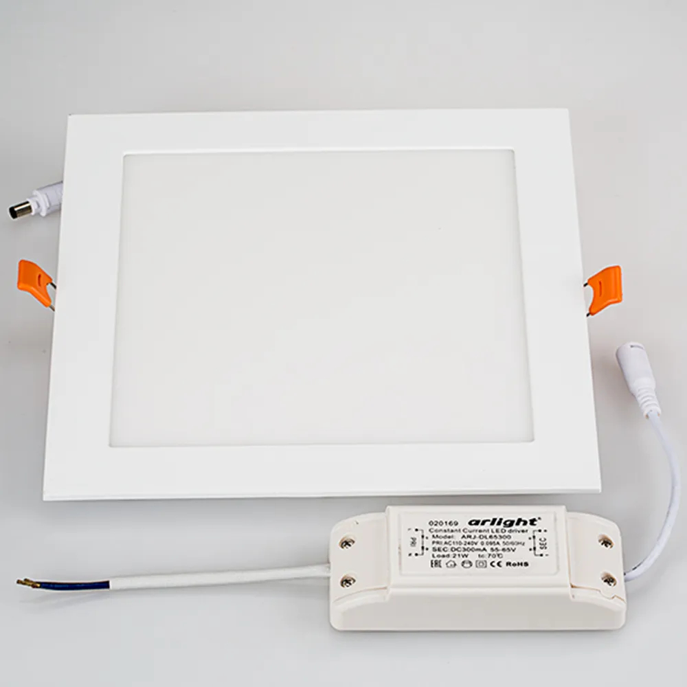 Светильник DL-225x225M-21W Day White (Arlight, IP40 Металл, 3 года) 020136