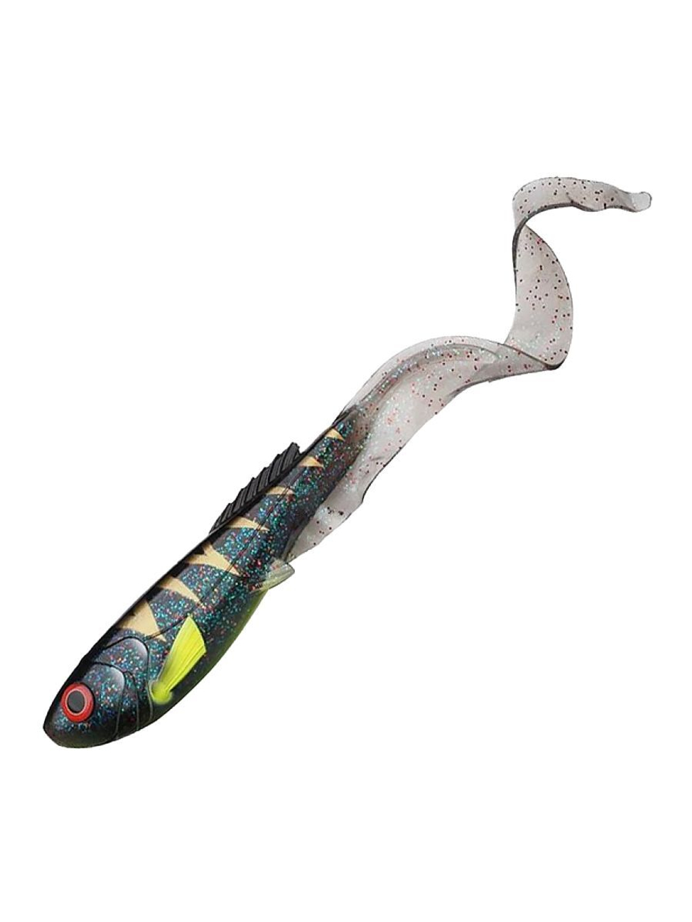 Приманка мягкая твистер Abu Garcia Beast Curl Tail, 210 мм, 4 шт, Firetiger