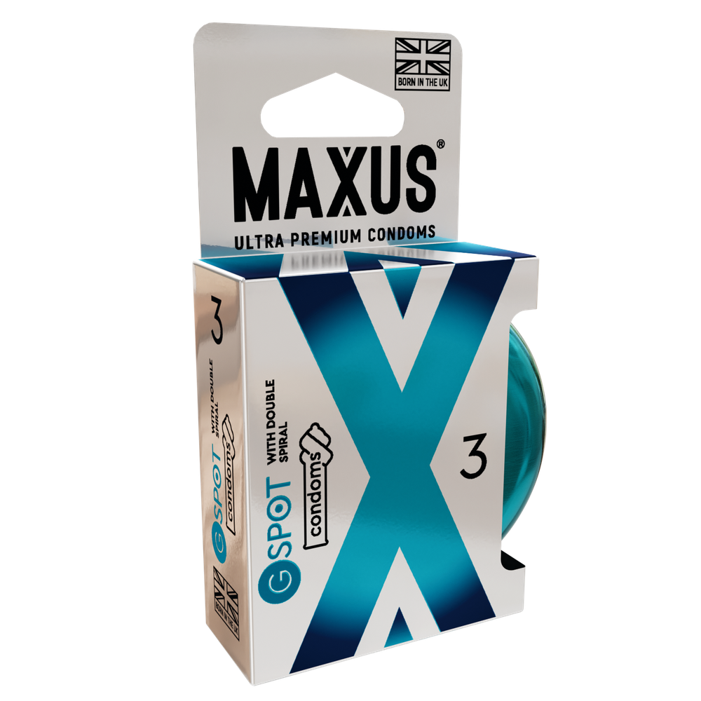 Презервативы MAXUS G spot, двойная спираль, 3 шт