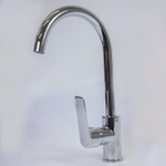 Смеситель для кухни 35k MIXLINE ML15-031 высокий излив б/отв боковая п/гайку (без подводки)