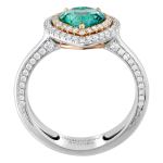 Кольцо с Изумрудом и бриллиантами, R0070-713/1