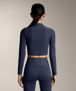 Oysho Футболка с длинными рукавами Comfortlux, темно-синий