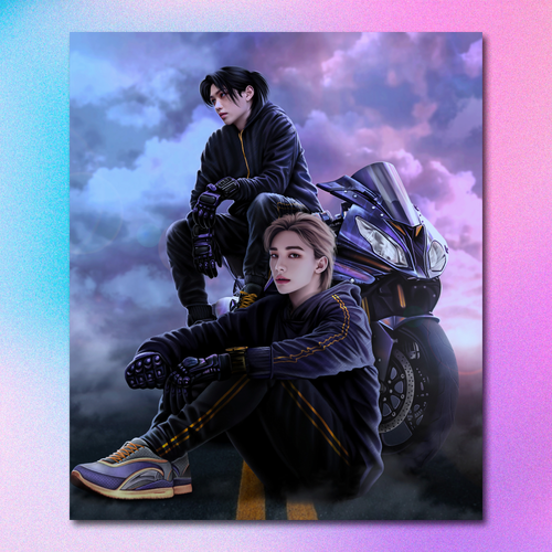 Арт принт / alexstayart / STRAY KIDS / Хёнликсы #23