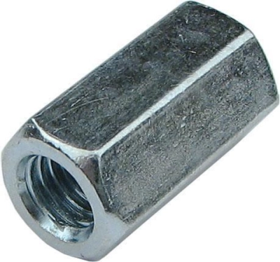 Гайка М12 DIN6334 соединительная, оцинкованная