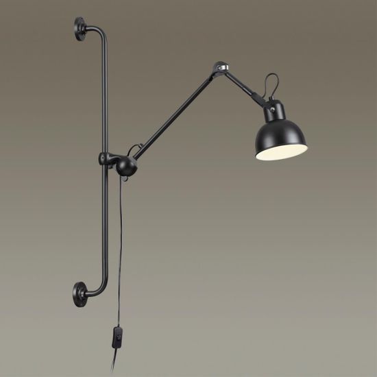 4125/1WA MODERN ODL19 461 черный Бра на кронштейне Е14 1*40W ARTA