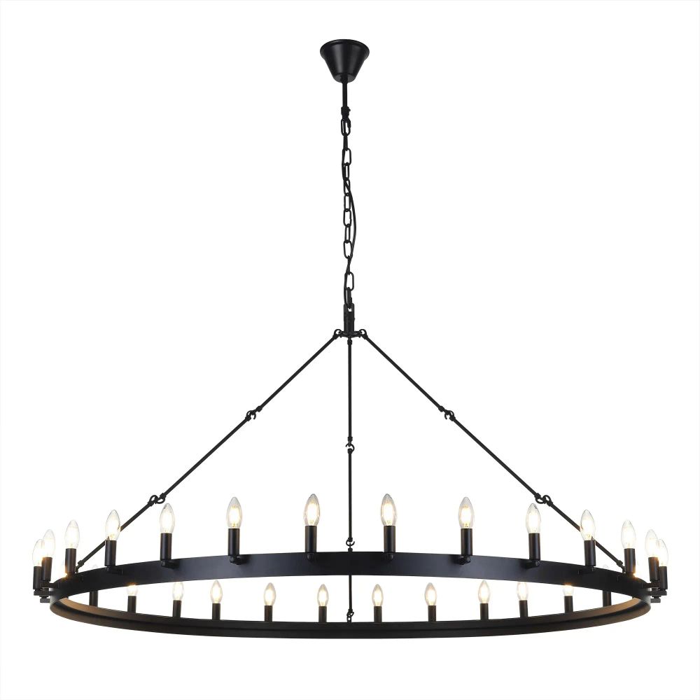 Citilux Смитсон CL470130 Люстра замковая подвесная Чёрная