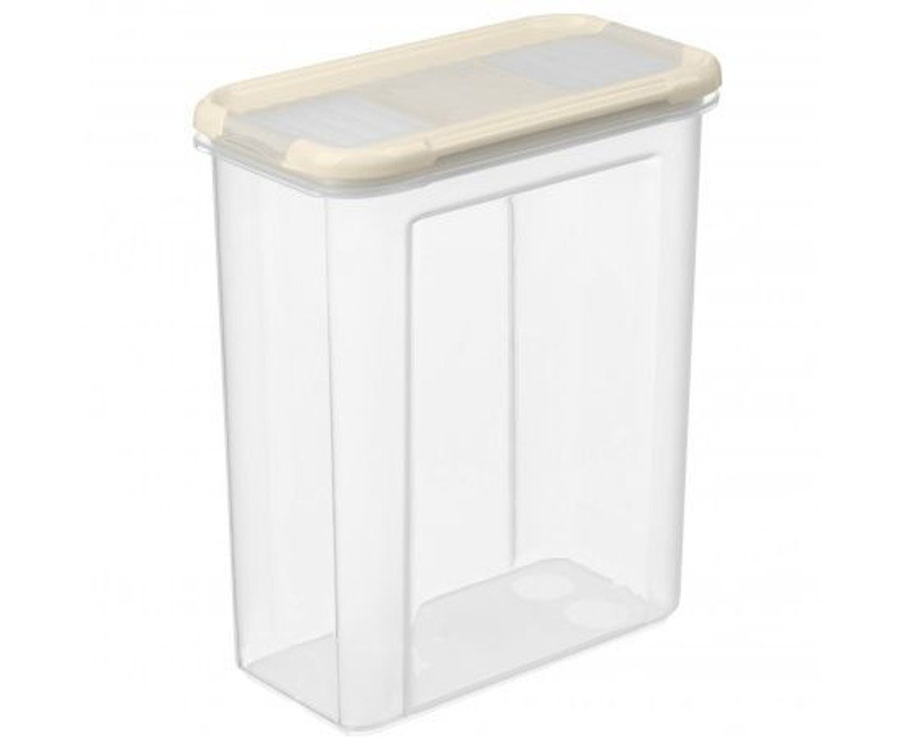 Банка для сыпучих продуктов с дозатором Modena 1,5л, светло-бежевая 221112125/01 IDIland