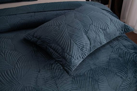 Ноэль (синий) Покрывало 240х260