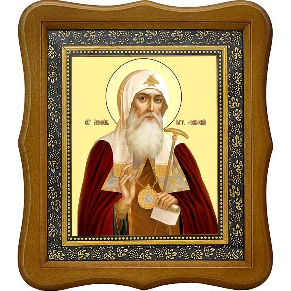 Ермоген, патриарх Московский и всея Руси, священномученик. Икона на холсте.