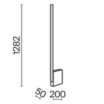 Напольный светильник (торшер) Maytoni MOD277FL-L24GR3K