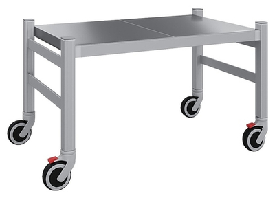 Подтоварник на колесах POLAIR LOAD.ME.EXTRA INOX ЕI03.1.50.12W 350х500х1200 мм