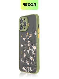 Чехол BROSCORP для Apple iPhone 13 Pro Max оптом (арт. IP13PROMAX-ST-TPU-KHAKI-PRINT)