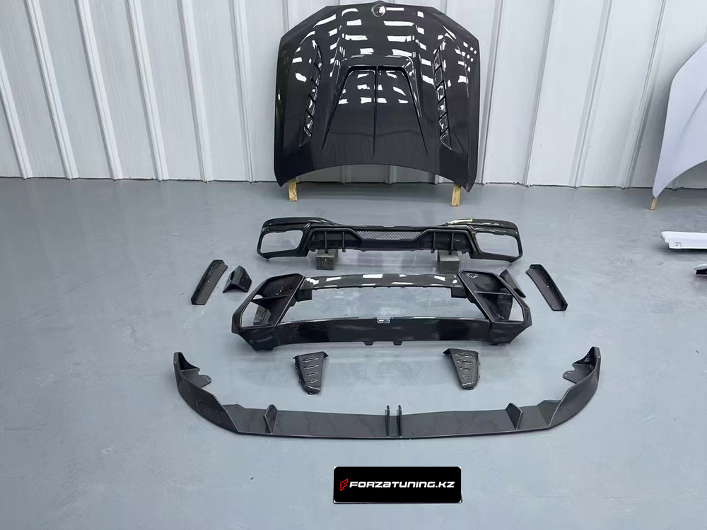 Карбоновый обвес для BMW X7 G07 Рестайлинг 2023-2025+ БМВ губа капот диффузор бампер
