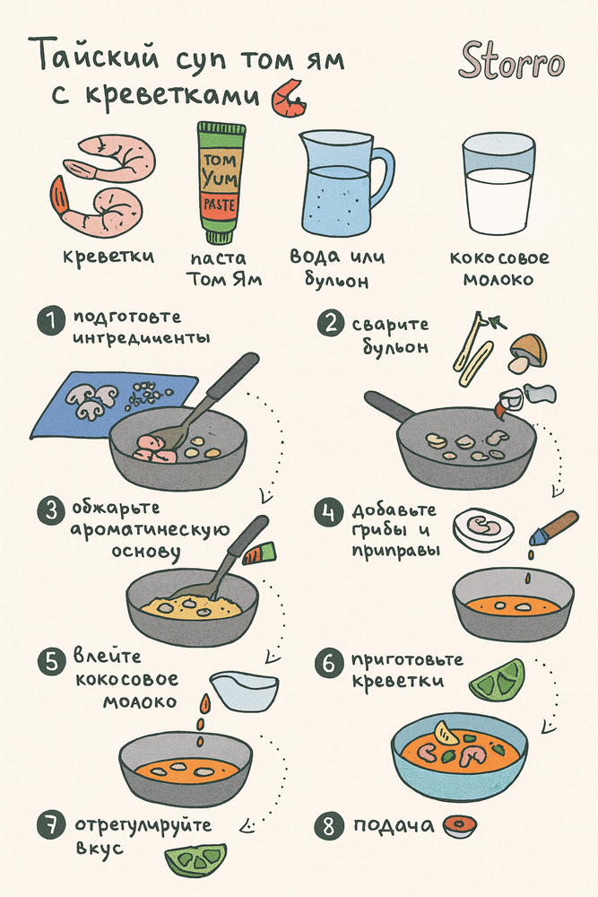 Паста Том Ям Crown Tom Yum Paste 400 г, 2 шт