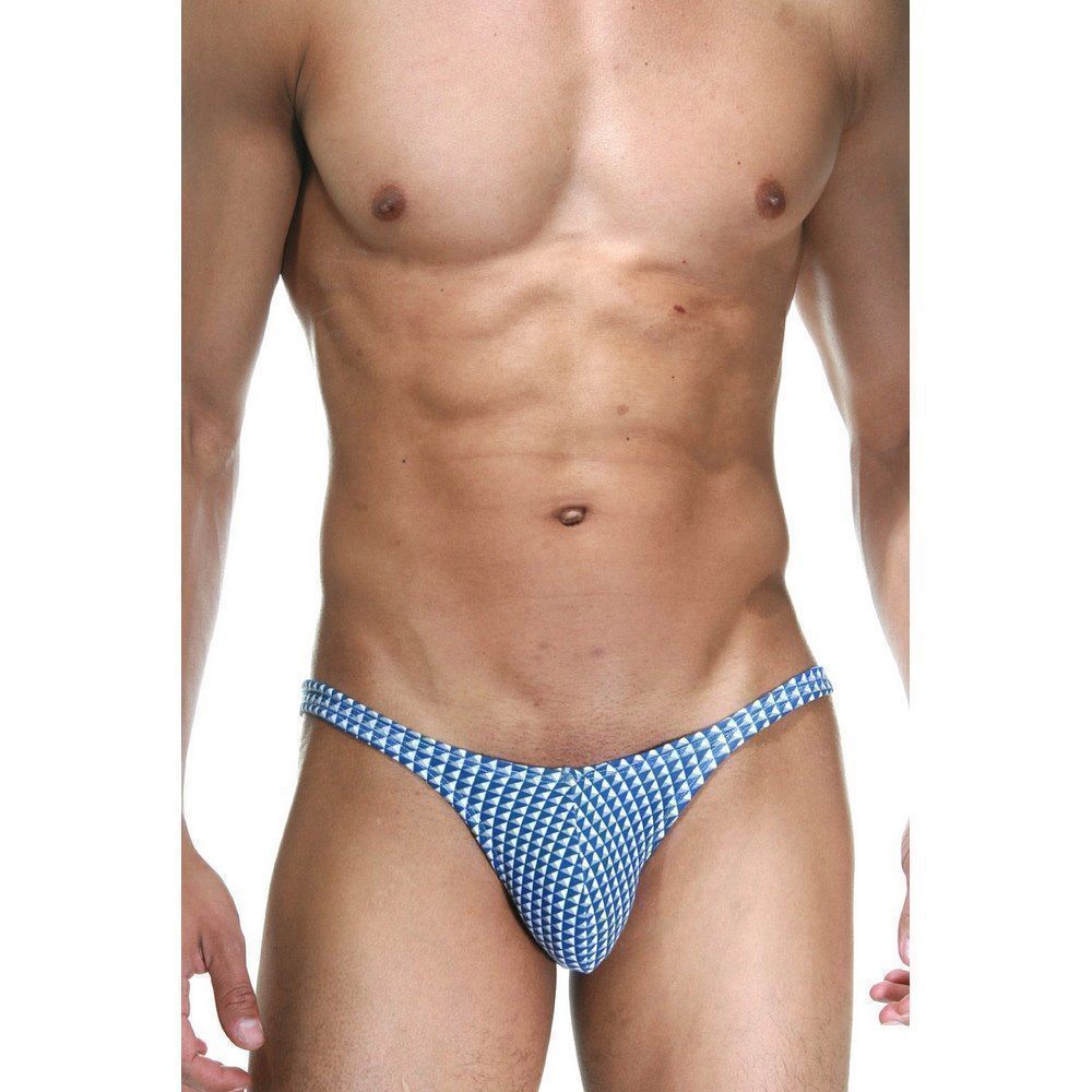 Трусы мужские слипы синие с принтом DARKZONE DZN6428