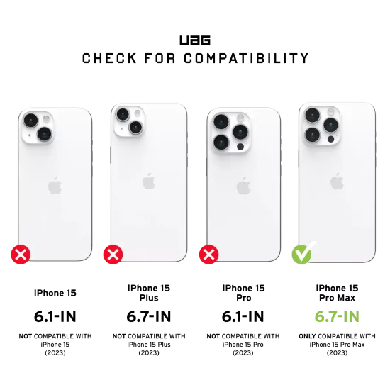 Чехол с поддержкой MAGSAFE Uag Plyo для iPhone 15 Pro MAX 6.7", цвет прозрачный/золото (Ice/Gold)