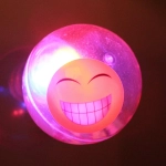 Мяч 6,5 см «Смайлики» (попрыгун с водой и подсветкой) СТИКЕР НА ВЛОЖЕНИЕ