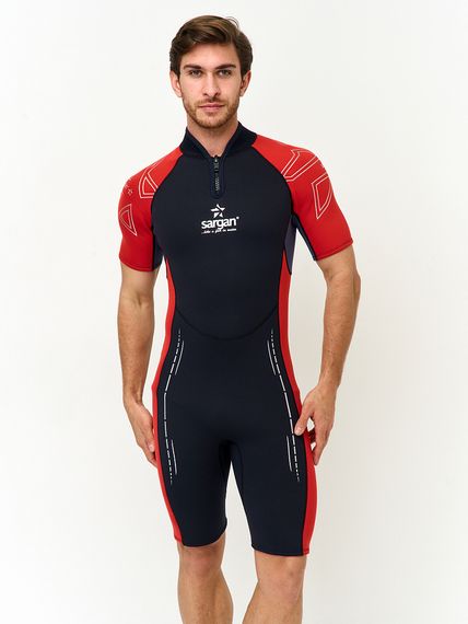 Гидрокостюм Sargan Nero Shorty 2.0 men 2 мм черно-красный