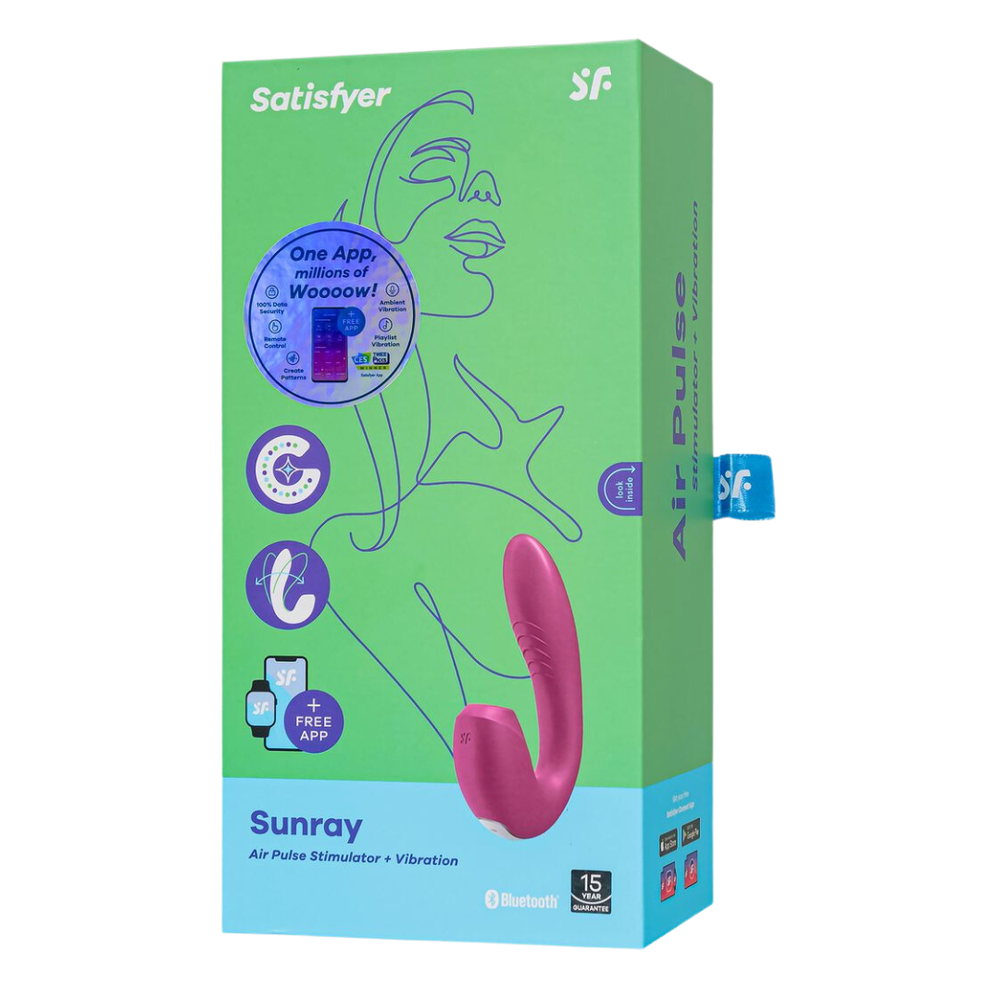 Satisfyer Sunray - вибратор с бесконтактным стимулятором клитора (+приложение)